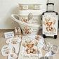 Shnuggle personalised baby bundle Cream Bear