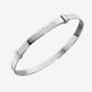 Engraved sliver expandable baby bangle