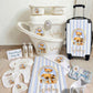 Shnuggle personalised baby bundle Stripe bear Blue