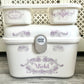 Shnuggle bath personalised set Swirl Purple