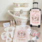 Shnuggle personalised baby bundle Pink Carousal
