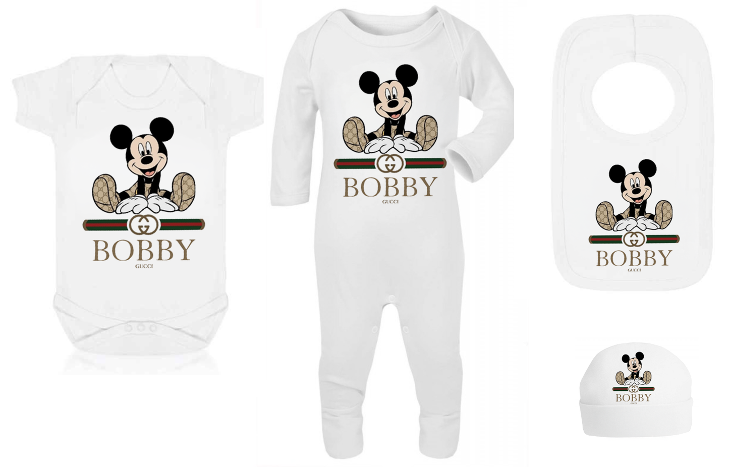 Ok Baby bath personalised set Designer Minnie Mouse