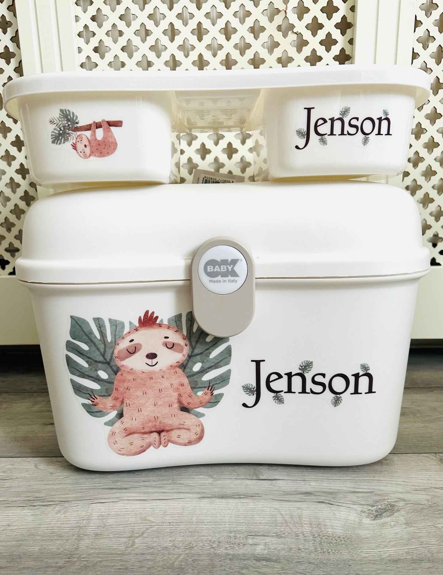 Ok baby Neutral Sloth Bath Set