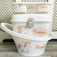 Shnuggle unicorn bath set with rattle