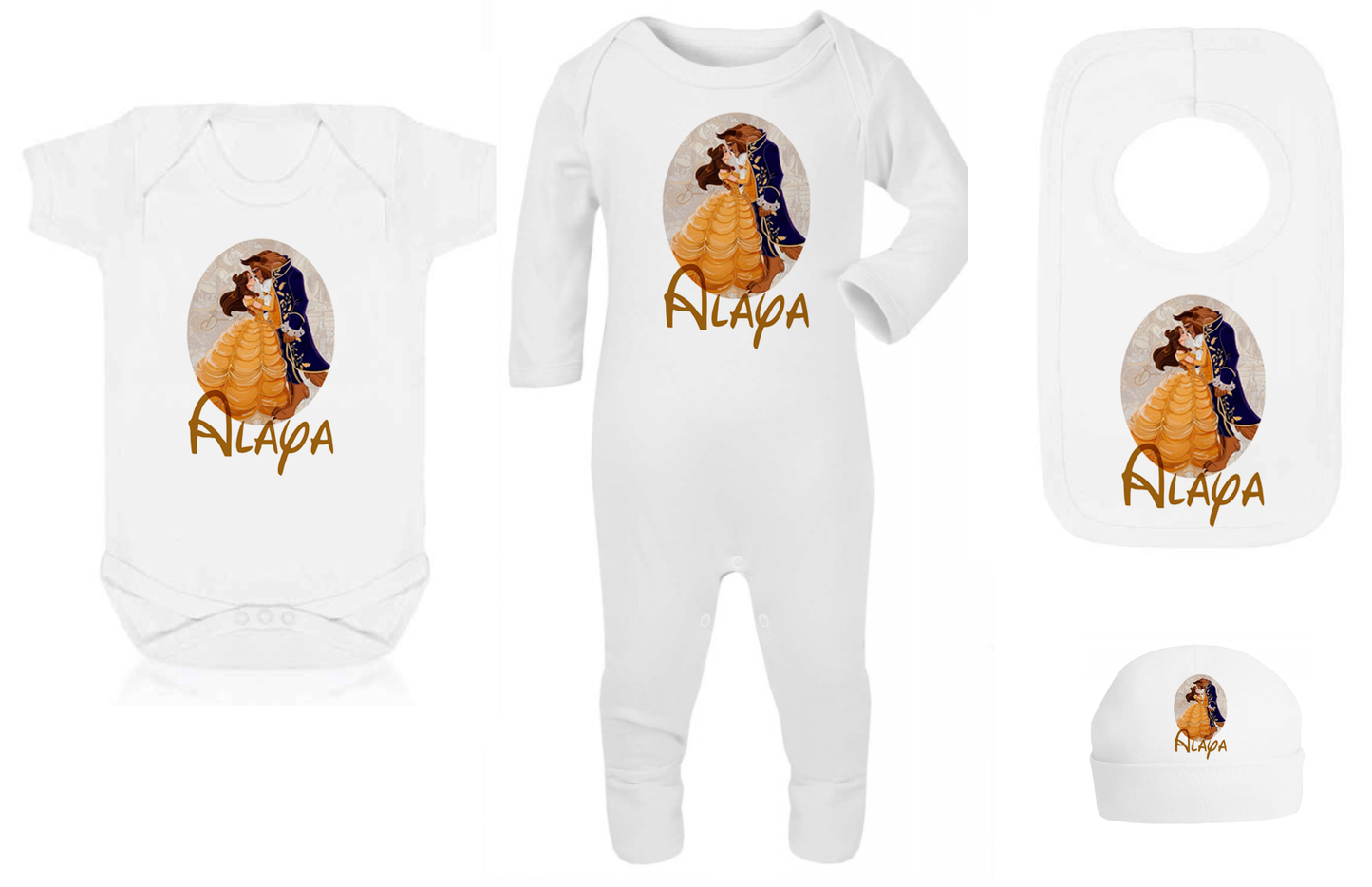 Shnuggle bath personalised set D belle