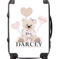 Shnuggle bath personalised set Designer pink bear