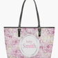 Personalised Lux Pink Flowers Suitcase and changing bag