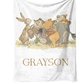 Personalised Winnie the pooh Blanket and pillow sets