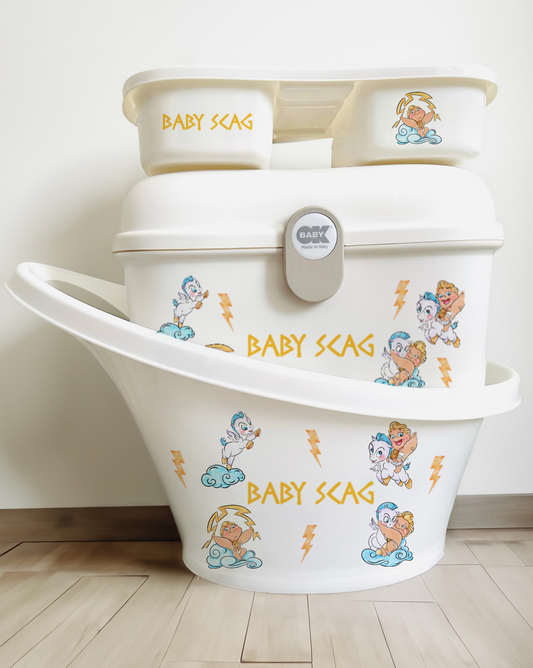 Shnuggle bath personalised set God of thunder