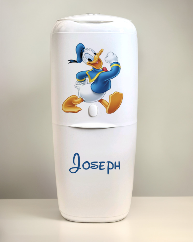 Angelcare Nappy Disposal System with 1 Refill Personalised D donald