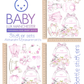 Lux pink sticker set