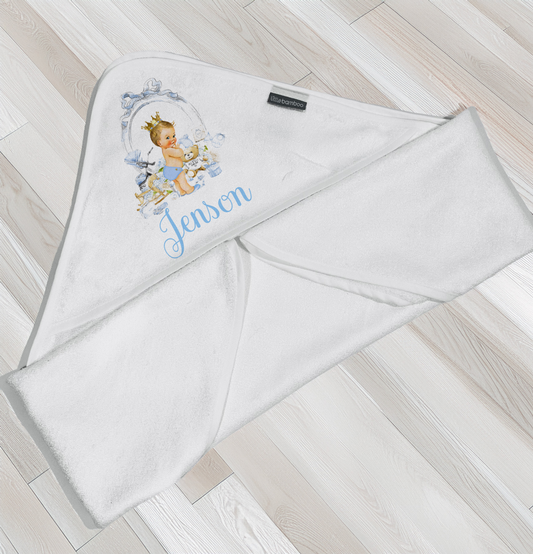 Lux blue blond hair baby towel