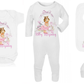 Shnuggle personalised baby bundle lux pink blonde