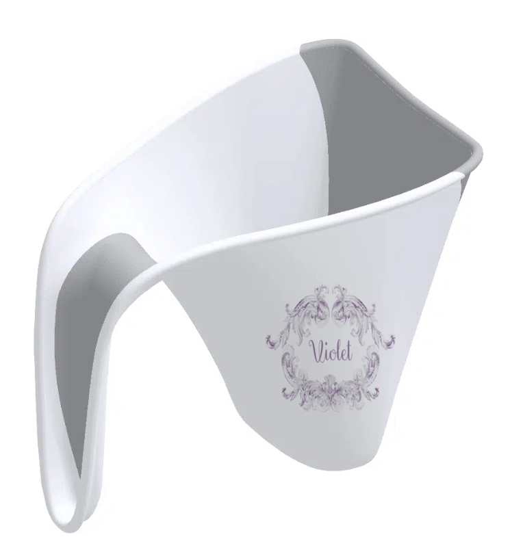 Ok baby bath personalised Swirl Purple
