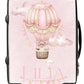 Personalised Suitcase Hotair Balloon Pink