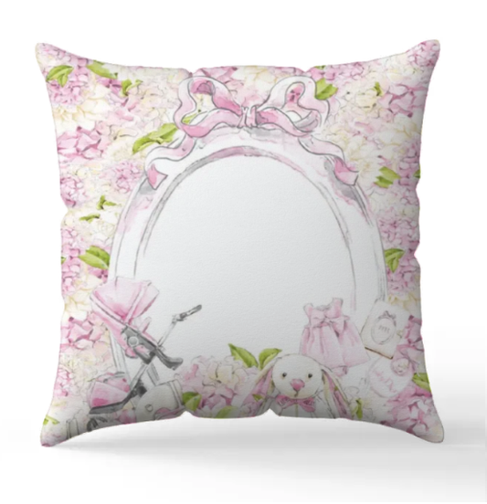 Personalised Lux pink Blanket and pillow sets