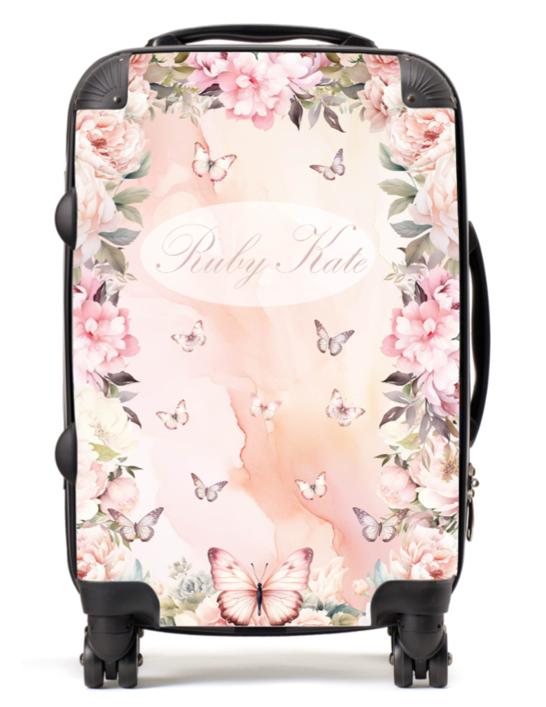 Personalised Suitcase Butterfly