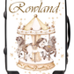 Personalised Suitcase Carousal Cream