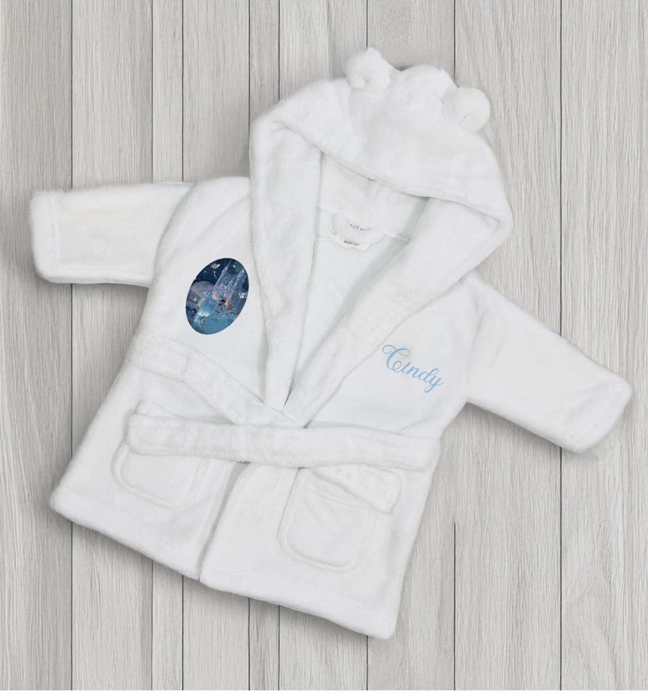 Toddlers shnuggle Personalised bath set Disney Cinderella 12-4 years