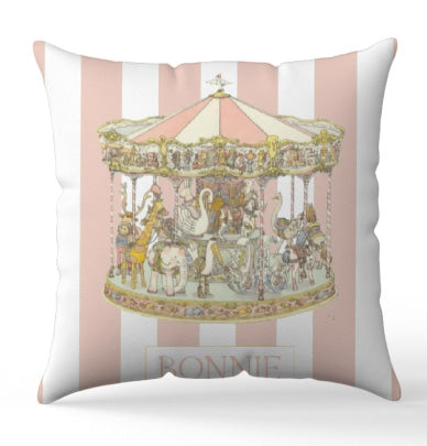 Personalised Vintage carousal pink