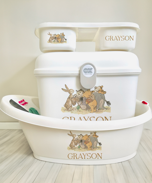 Ok baby bath personalised set D Winnie and friends