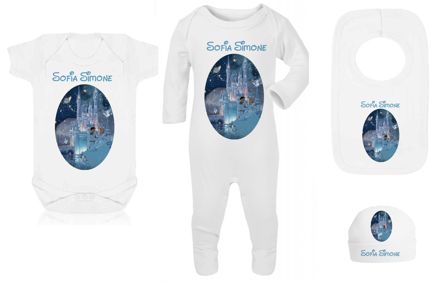 Shnuggle bath personalised set D Cinder