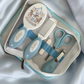 Ok baby bath personalised set Carousal Blue