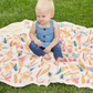Essentials Cotton Muslin Blanket Tulips Luxury (120cm)