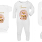 Ok baby bath personalised set Stripe bear Pink