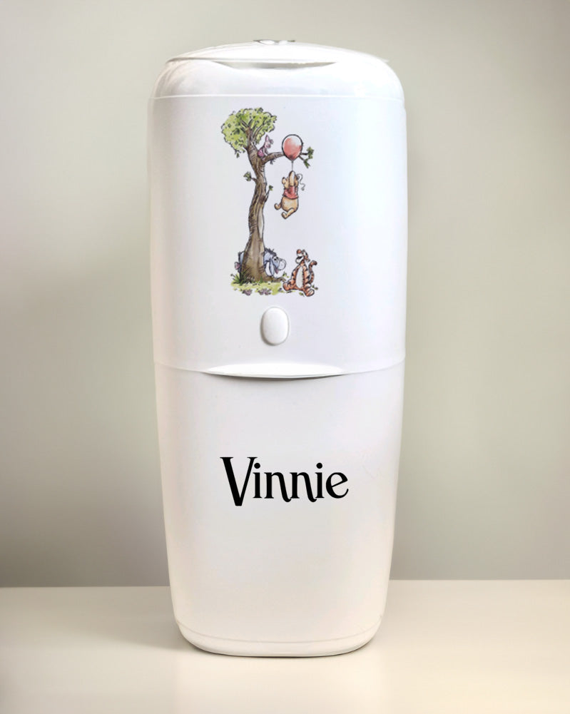 Angelcare Nappy Disposal System with 1 Refill Personalised Disney Winnie the Pooh