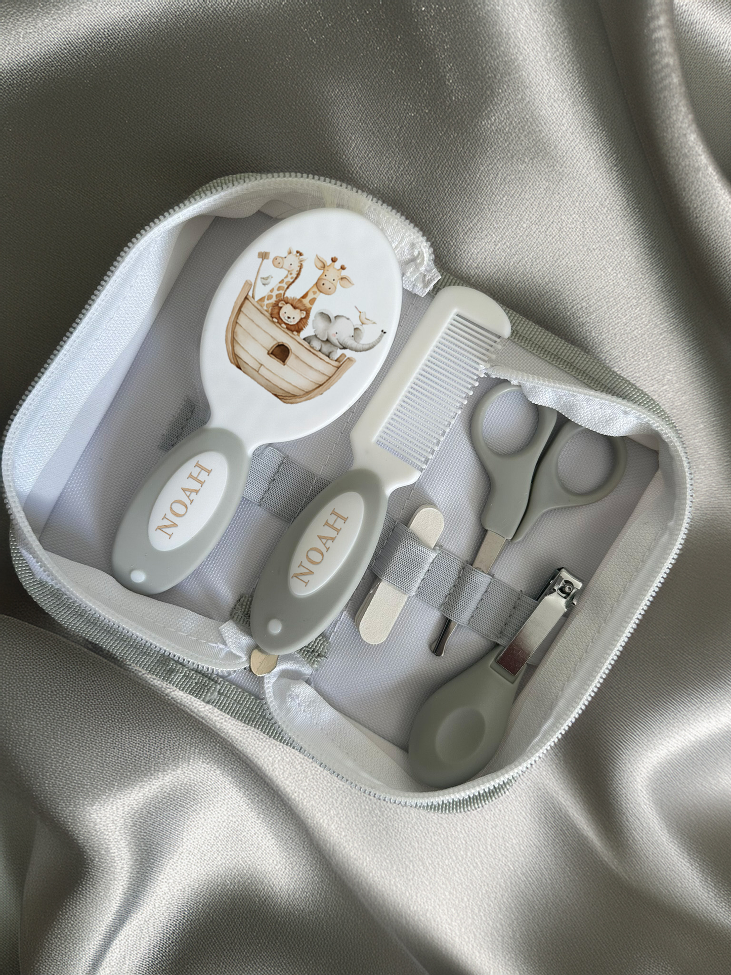 Ok baby bath personalised set Noah`s ark
