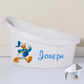 Toddlers shnuggle Personalised bath set Disney Donald Duck 12-4 years