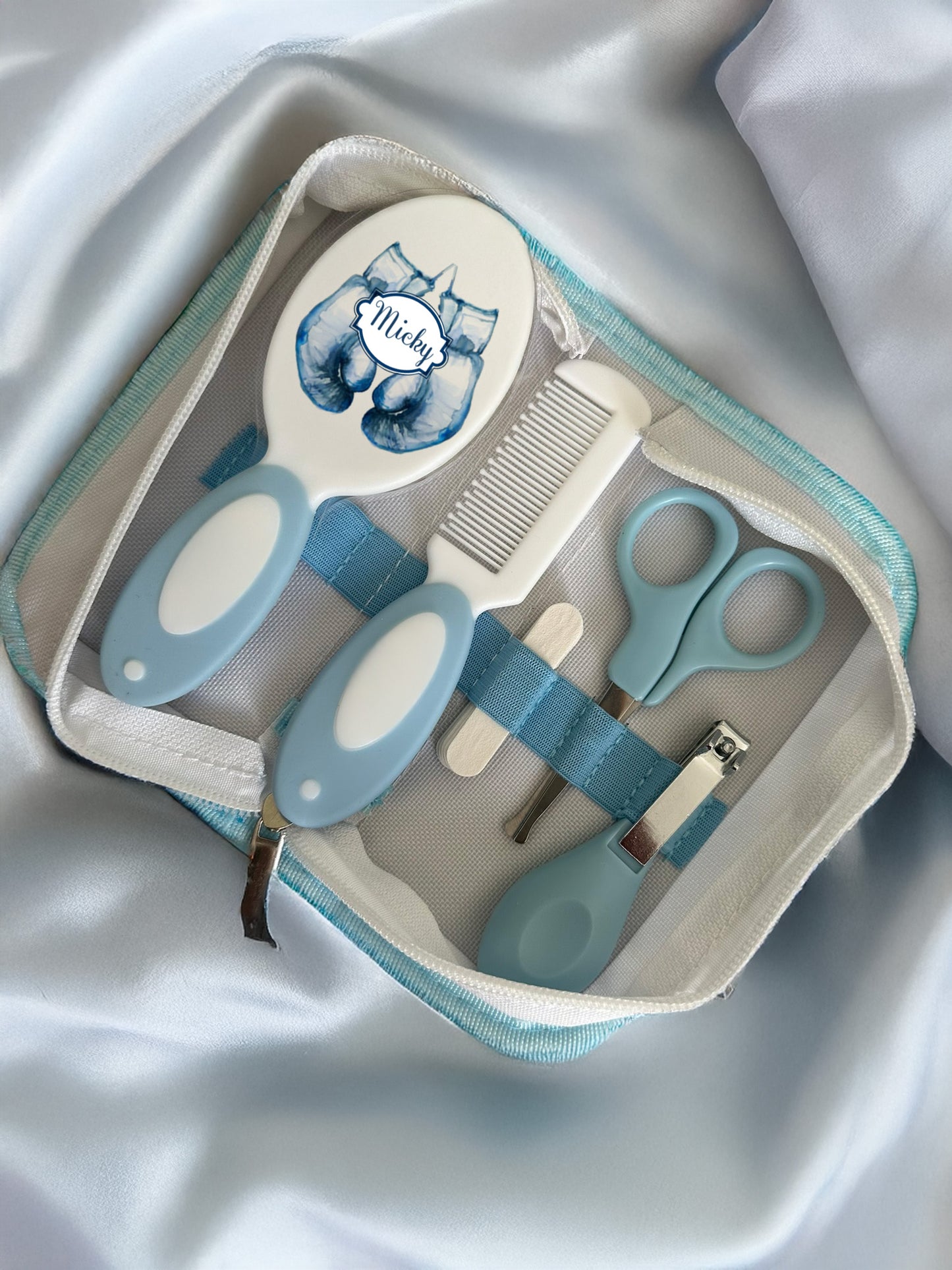 Shnuggle bath personalised set Boxing
