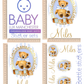 Stripe bear blue