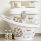 Shnuggle bath personalised set Vintage Lamb