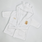 Ok baby bath personalised set Stripe bear Cream