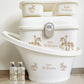 Shnuggle bath personalised set Gold horse