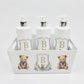 Aqua scale & Ok Baby Bath Set Crest bear