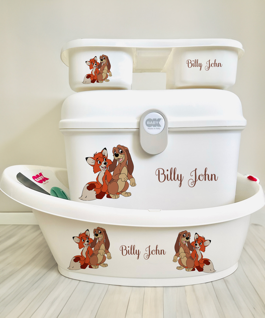 Ok baby bath personalised set D Fox