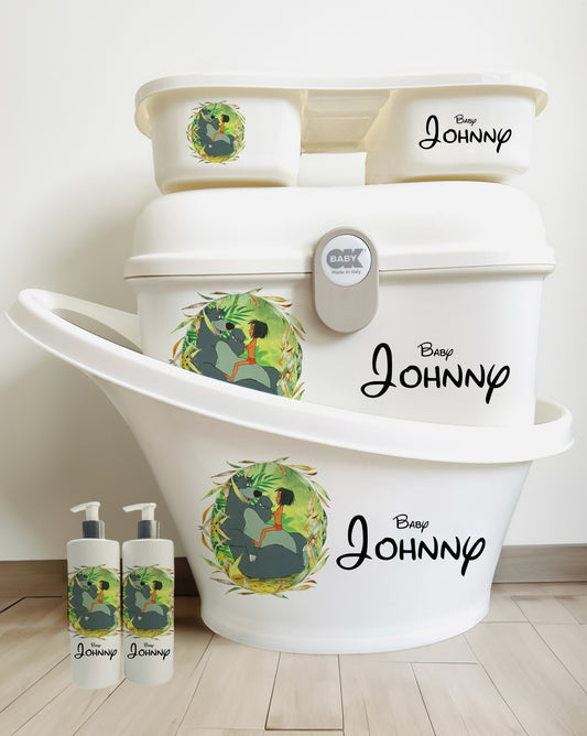 Shnuggle bath personalised set Disney Jungle book