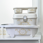 Aqua scale & Ok Baby Bath Set Gold swirl
