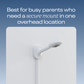 Nanit Pro Smart Baby Monitor and Wall Mount - White