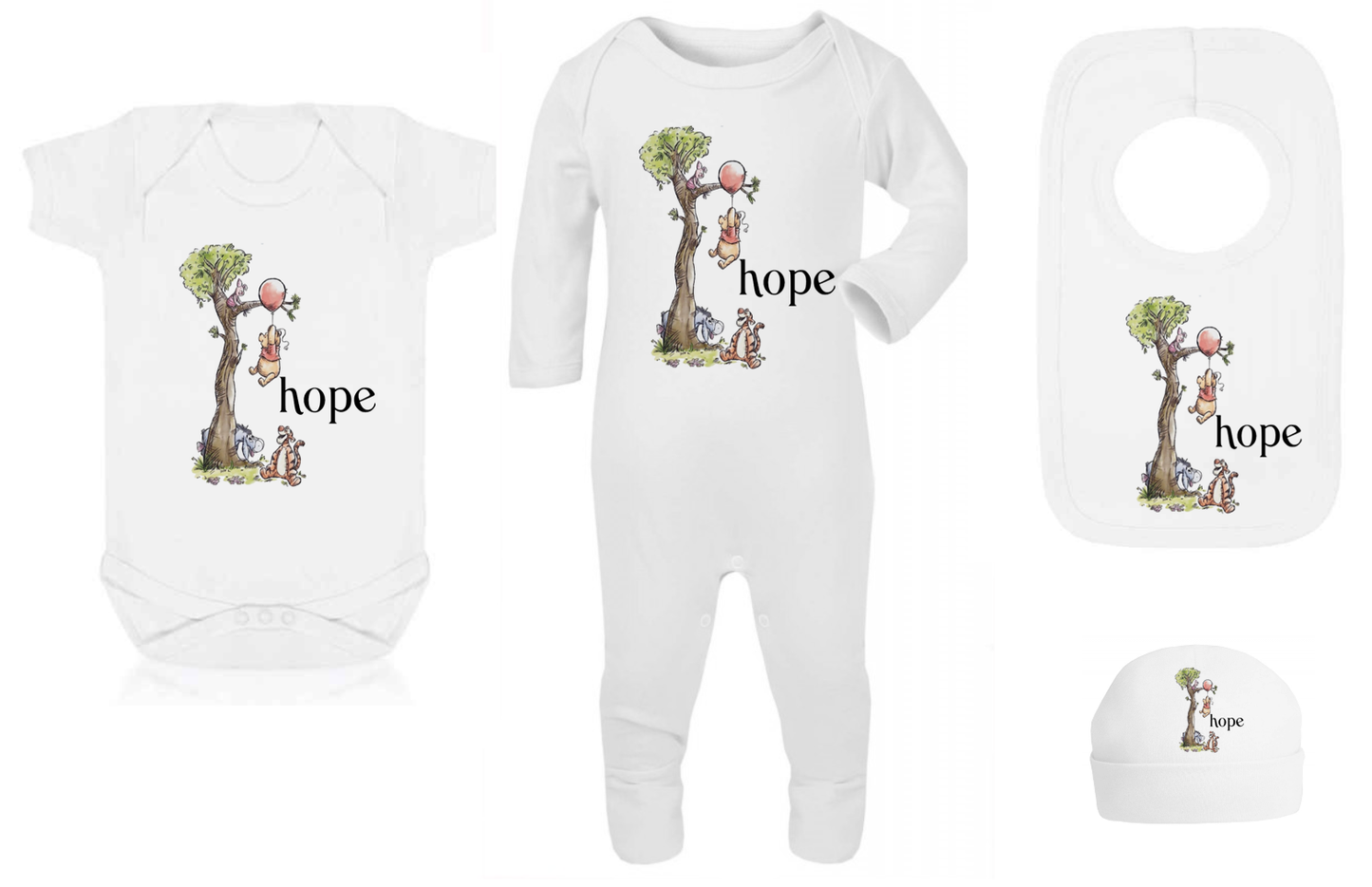 Shnuggle bath personalised set D winnie