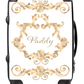 Personalised Suitcase Swirl Gold