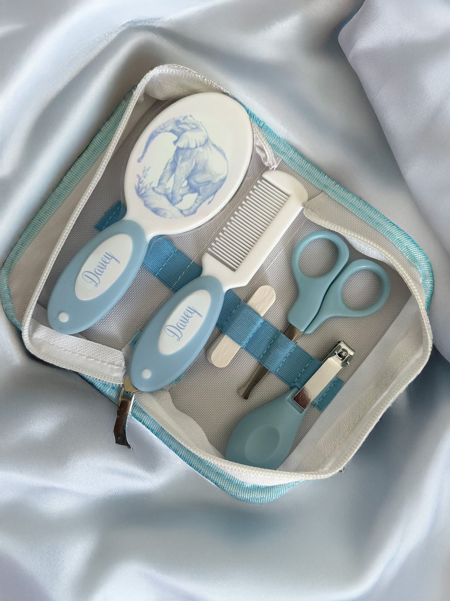 Aqua scale & Ok Baby Bath safari blue