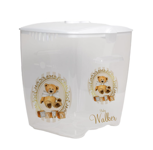 Personalised Milton Steriliser Stripe bear Cream