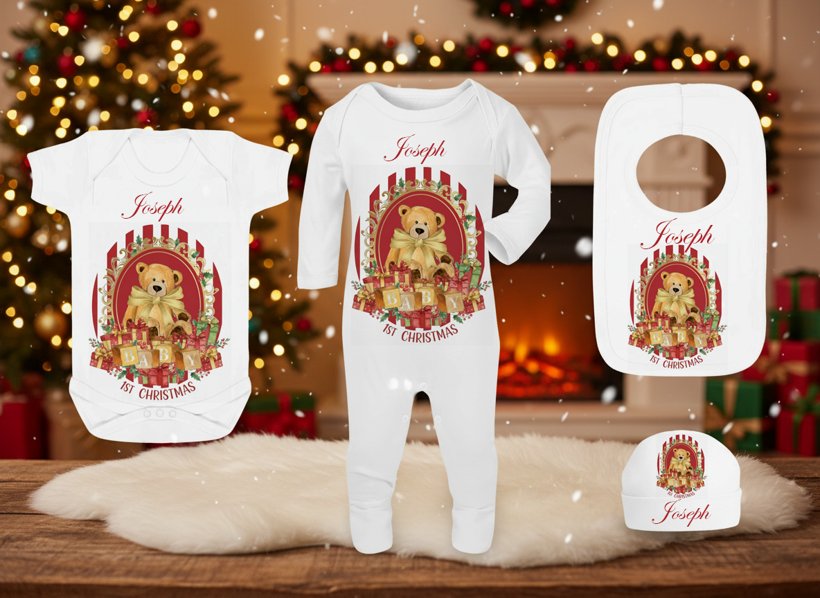 Christmas Stripe bear Grow set