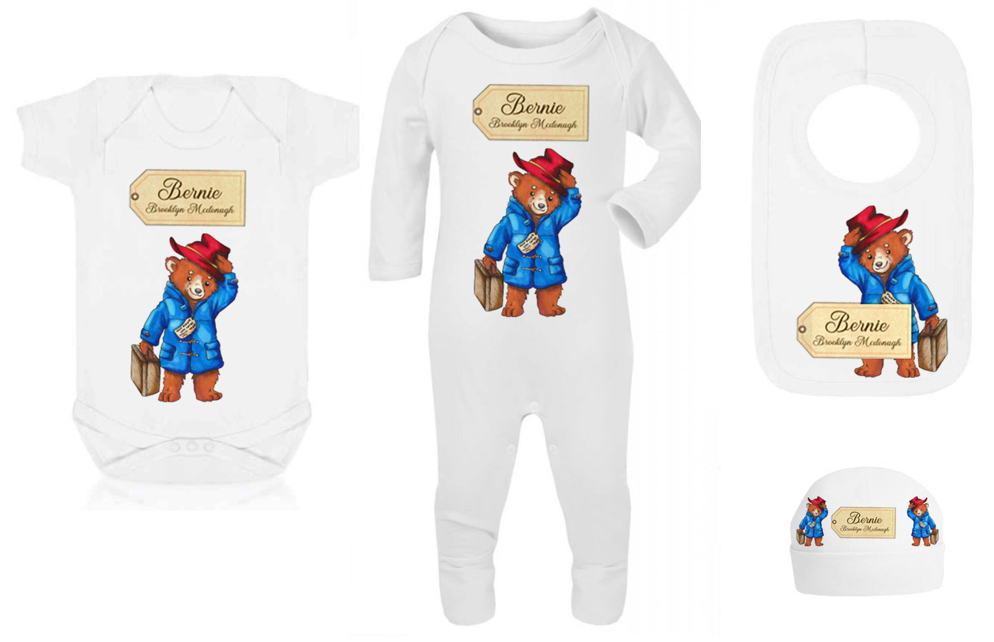 Ok Baby Bath personalised set Paddington Bear