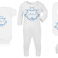 Shnuggle bath personalised set Swirl Blue
