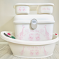 Ok baby bath personalised Safari Pink